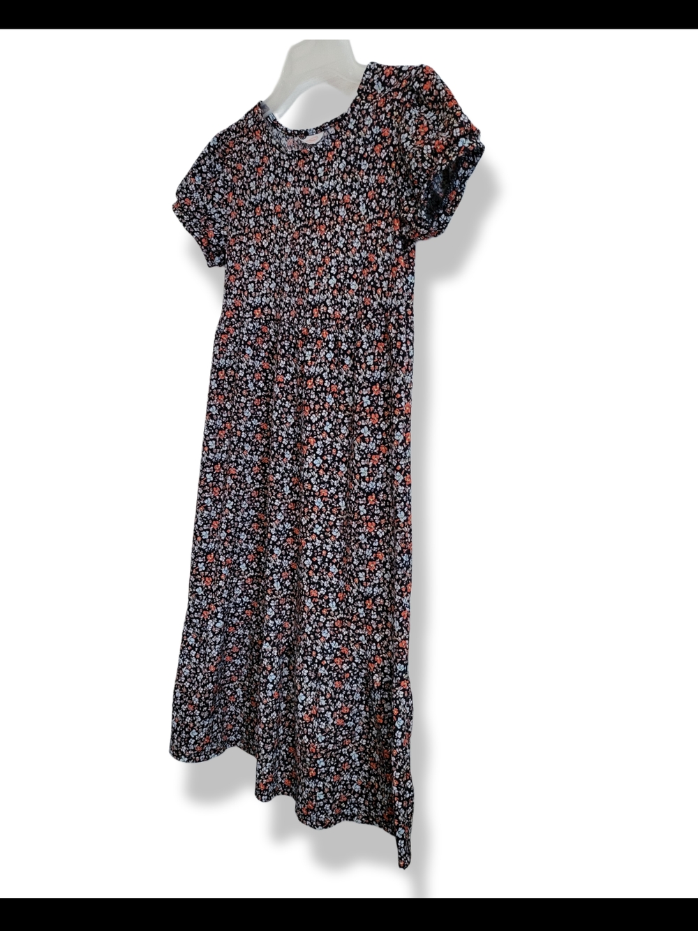🌿Wonder Nation Boho Floral Peasant Midi Dress 7/8 - Picture 4 of 11
